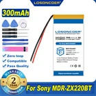 100% Оригинальный LOSONCOER Новый 300 мАч, Батарея для Sony MDR-ZX220BT Bluetooth гарнитура