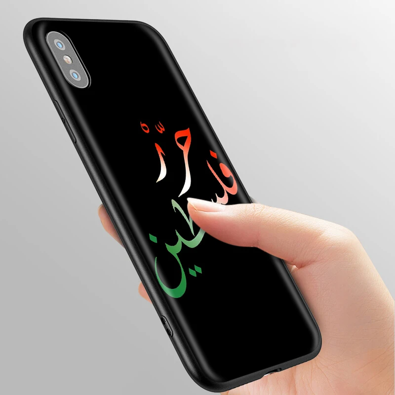 Силиконовый мягкий чехол YIMAOC с флагом Палестины для iPhone 12 Mini 11 Pro XS Max XR X 8 7 6 6S Plus 5 5S