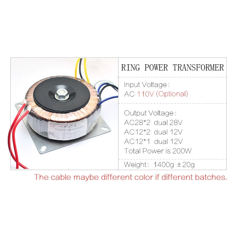 Двойной Ac 28V 12V Одиночный 200W трансформатор для Preamplifer Amplifer Tone Board Used | Электроника
