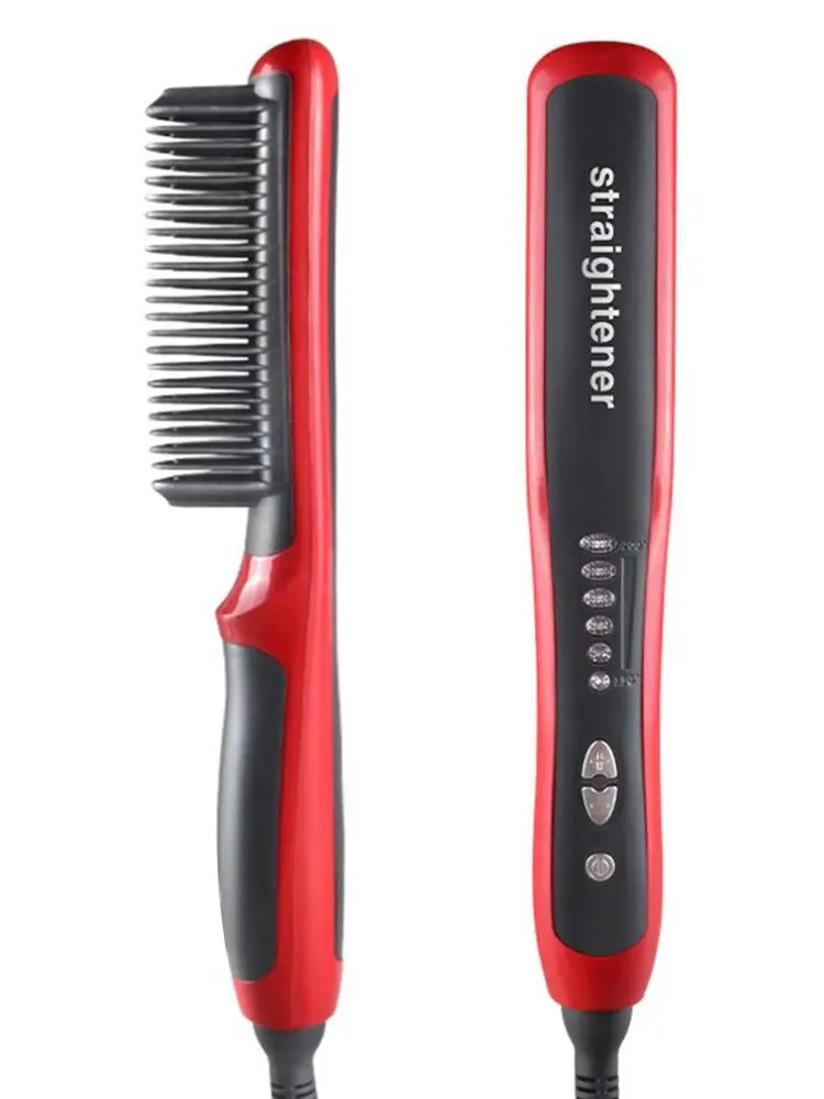 

Men Beard Straightener Ceramic Hair Straighteners Multifunctional Hair Brush Curling Iron Straightening Comb Quick Hair Styler