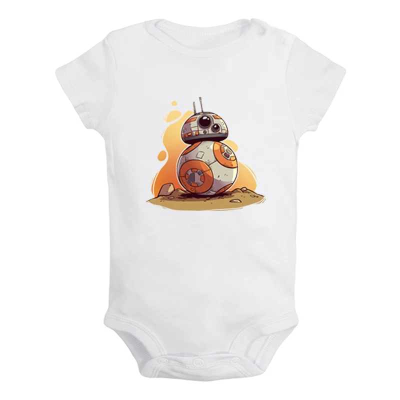 JcBaby1276WD BB-8 «Звездные войны», «Пробуждение силы», «Сопротивление», Одежда для новорожденных мальчиков и девочек, комбинезон с принтом, боди для младенцев, хлопковые комплекты одежды - Цвет: JcBaby1276WD
