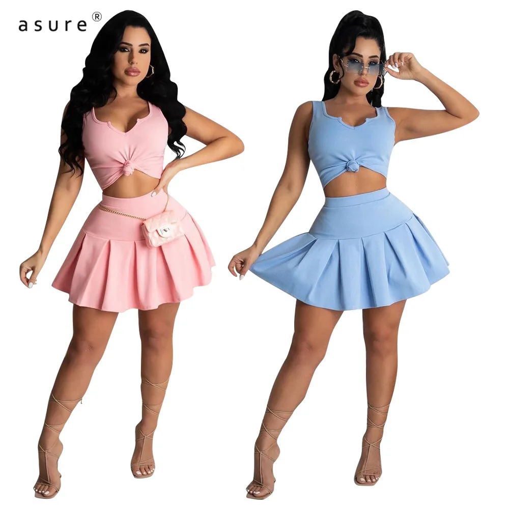 

Two Piece Tracksuit Women 2021 Fashion Clothing Office Suits Female 2 Piece Top And Skirt Sets Sexy Club Outfits LD9121