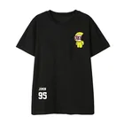 Летняя аниме футболка с коротким рукавом и V-образным вырезом