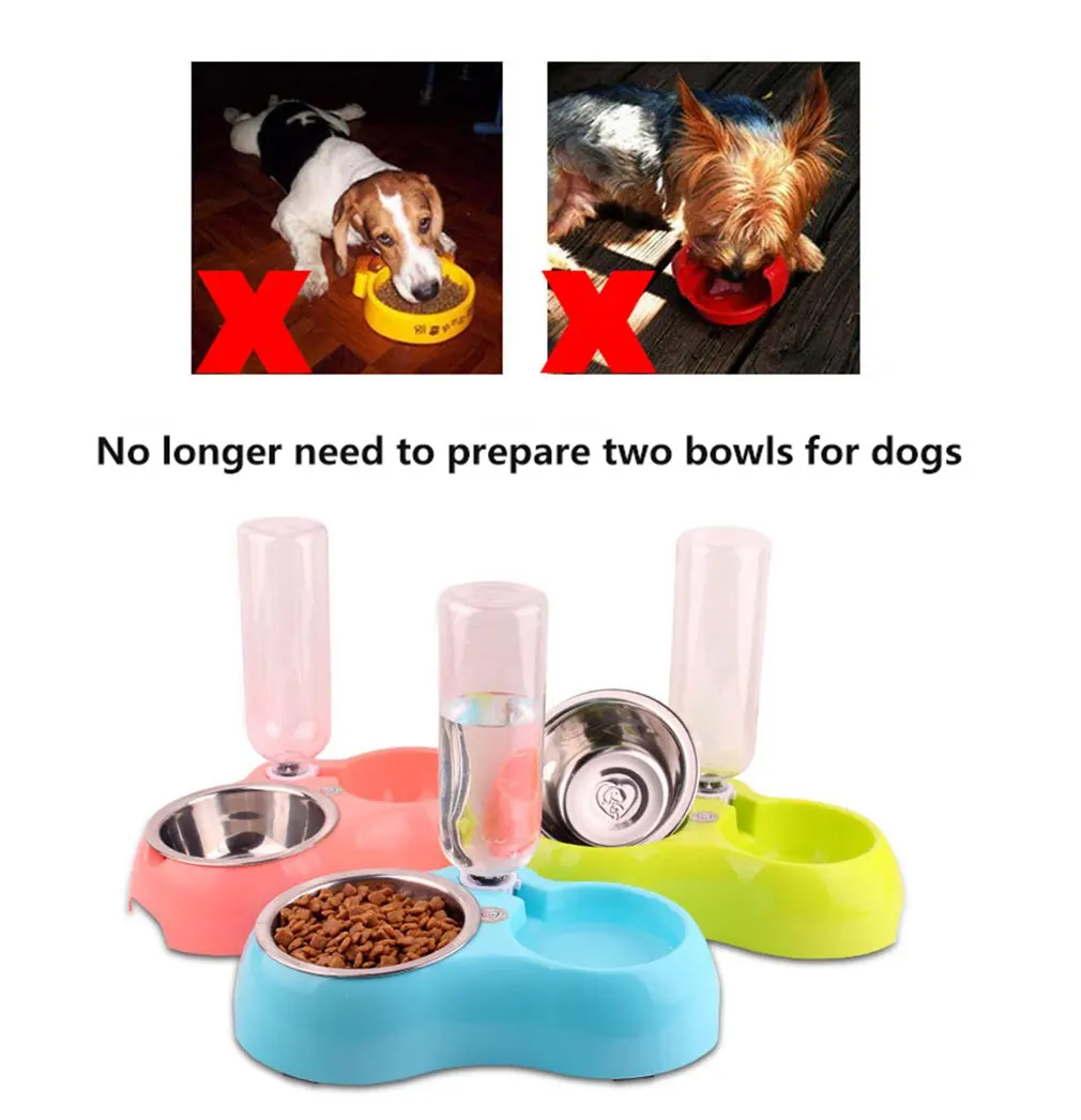 Порт в состоянии питатель для домашних животных пластиковый двойной порт