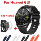 Ремешок силиконовый для Huawei GT3 46 мм, сменный Браслет из ТПУ для наручных часов Huawei Watch GT 3