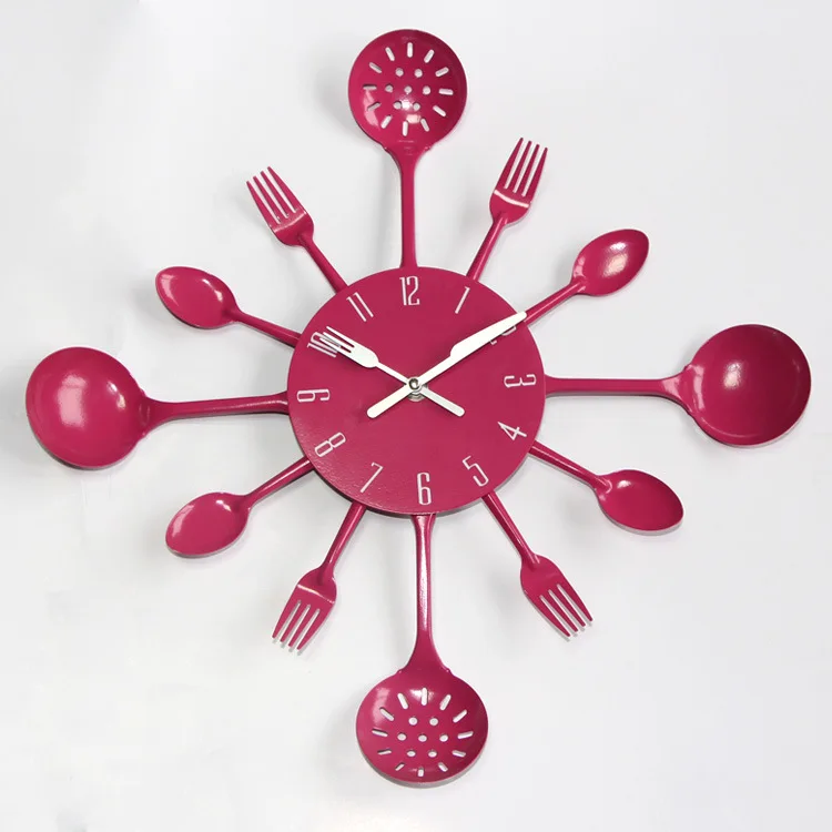 2019 новые модные серебряные кухонные часы классные дизайнерские настенные Reloj
