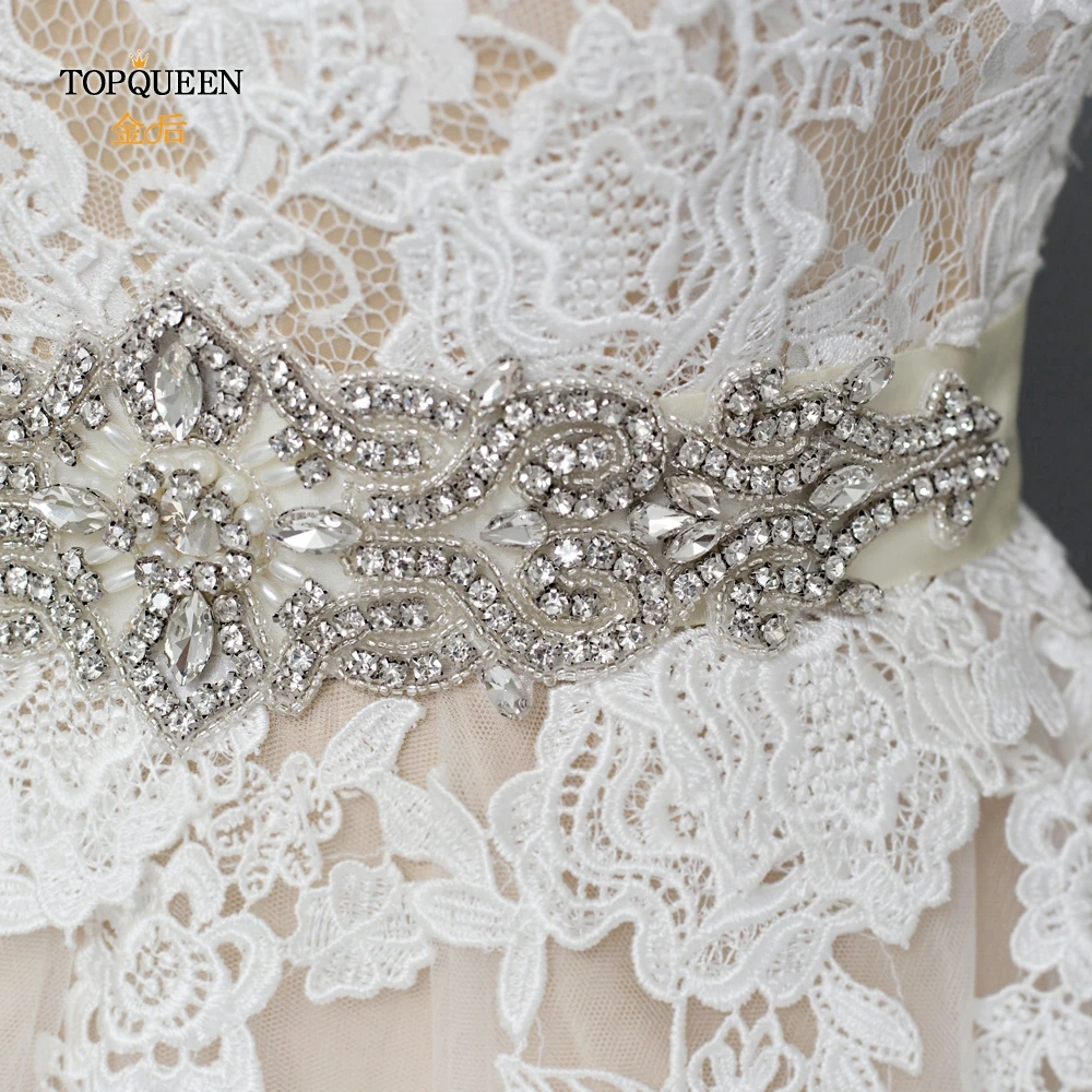 TOPQUEEN S26 кристалл и стразы платья Пояс аксессуары Свадебные ремни для невесты пояс для невесты