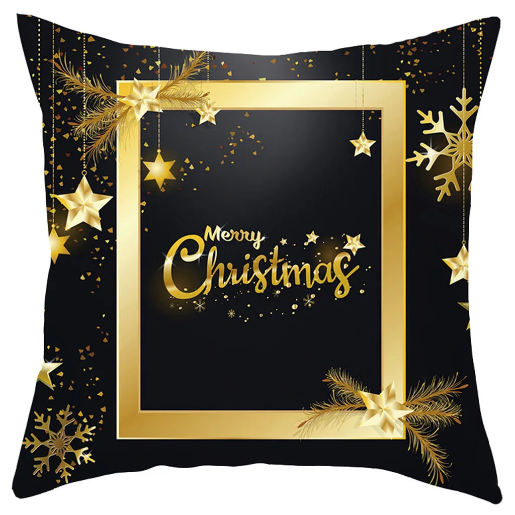 Merry Christmas наволочка короткая плюшевая наволочка диванная подушка набор украшения дома 45x45 см Декоративные подушки наволочки# R15