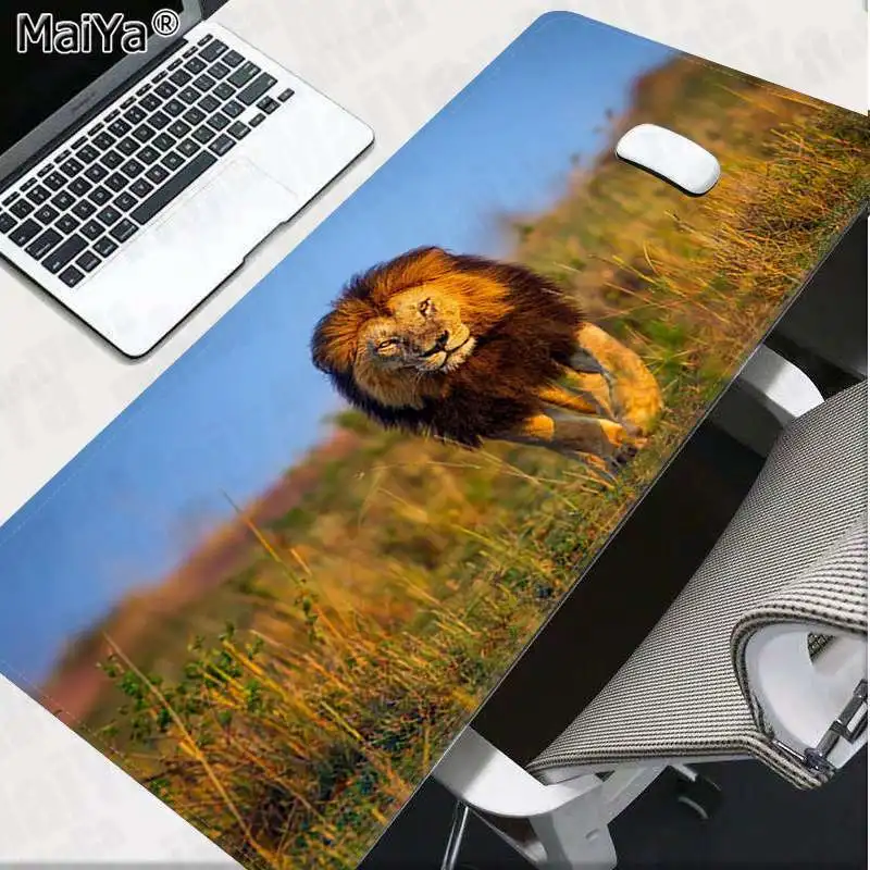 

Maiya Hot Sales Animal lion Gaming Player desk laptop Rubber Mouse Mat Free Shipping Large Mouse Pad Keyboards Mat