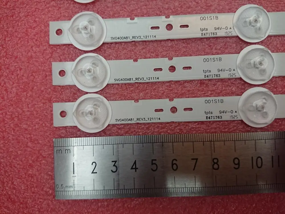 Новые 5 шт/упаковка набор = 50 шт в наборе светодиодный 395 мм подсветка полосы для SONY