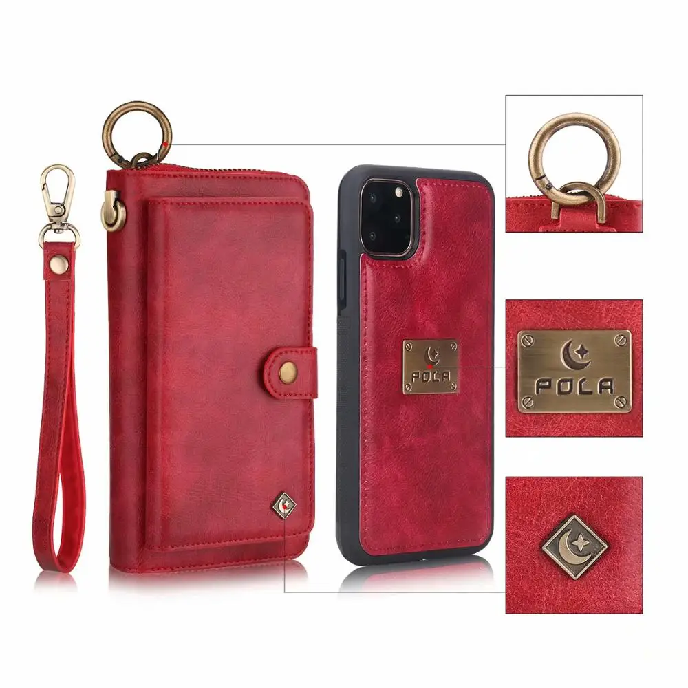 

For Apple iPhone 11 Pro MAX 6 6S 7 8 Plus X XR XS MAX Fashion PU Leather wallet Phone Protect Case Magnetic Cover Funda+Gift