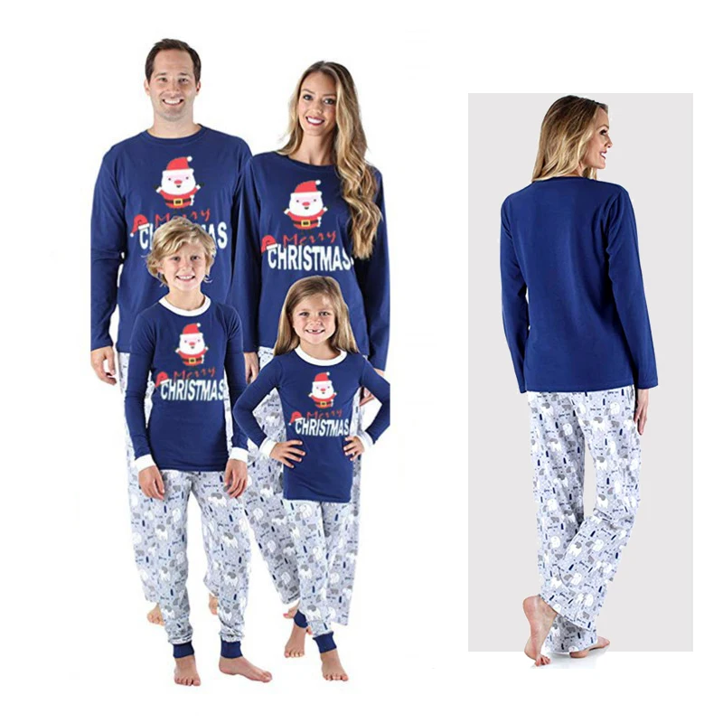

Пижамный комплект для детей и взрослых, семейная одежда, топ и штаны, комплект рождественской одежды для сна, комбинезон для родителей и дет...