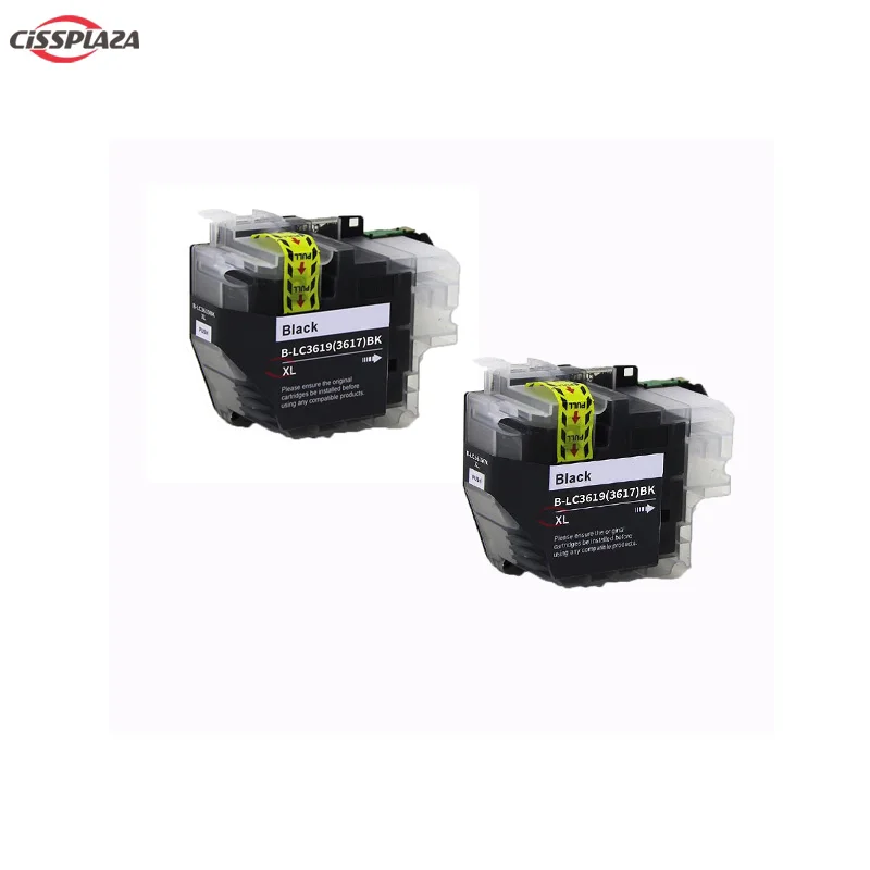 2pcs Black CISSPLAZA 4 шт. чернильные картриджи LC3619 LC3619XL совместимый для Brother MFC-J2330DW J2730DW J3530DW 3930DW принтер полные чернила - Цвет: 2pcs Black