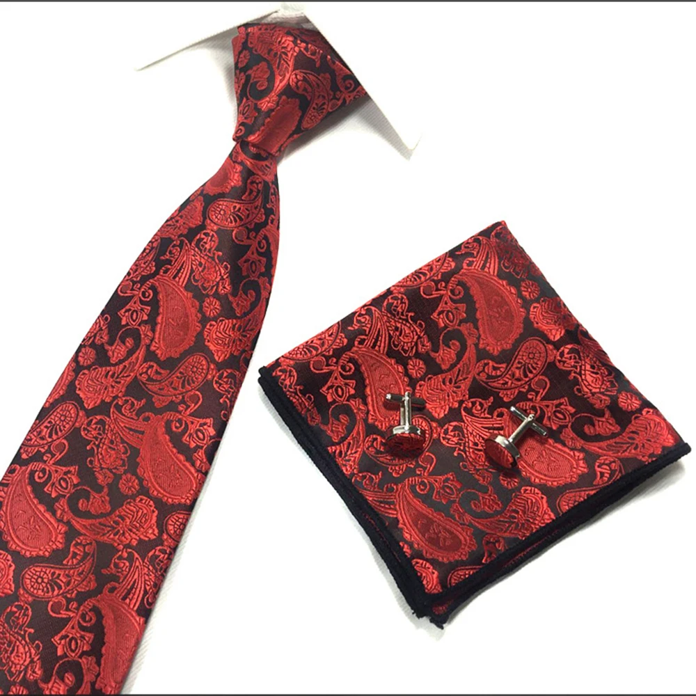 Деловой мужской галстук платок Модный свадебный в полоску жаккардовый вечерние