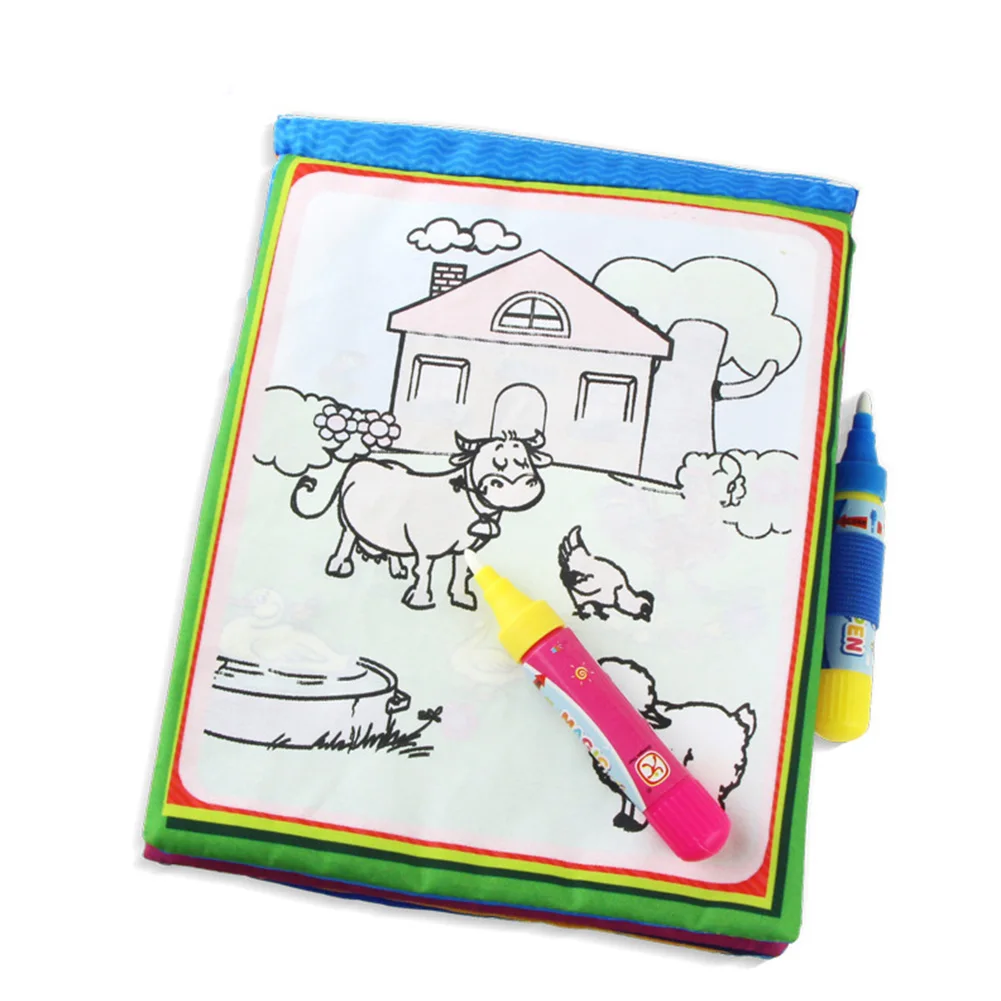 Красочный водный коврик для рисования волшебное водяное перо доска книга