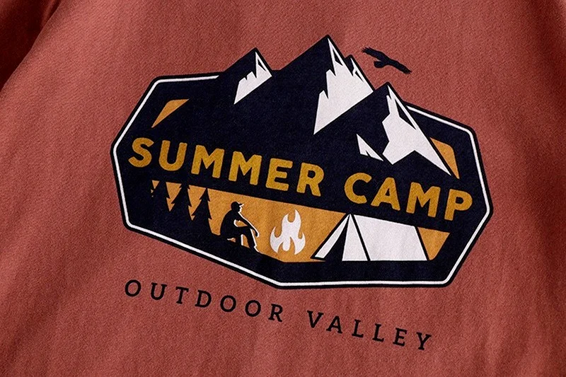 

GUSTOMERD Mountains Printed T Shirt for Men O-neck 100% Cotton Streetwear Men's T Shirt New Summer Short-sleeved T-shirt Man