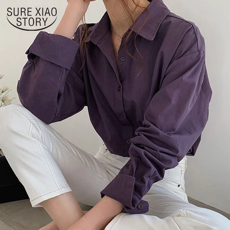 В винтажном стиле женская блузка Рубашки осень зима для офиса с отложным