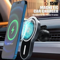 magnetic wireless car charger mount stand mag for iphone 12 prominimax safe fast charging wireless charger car phone holder