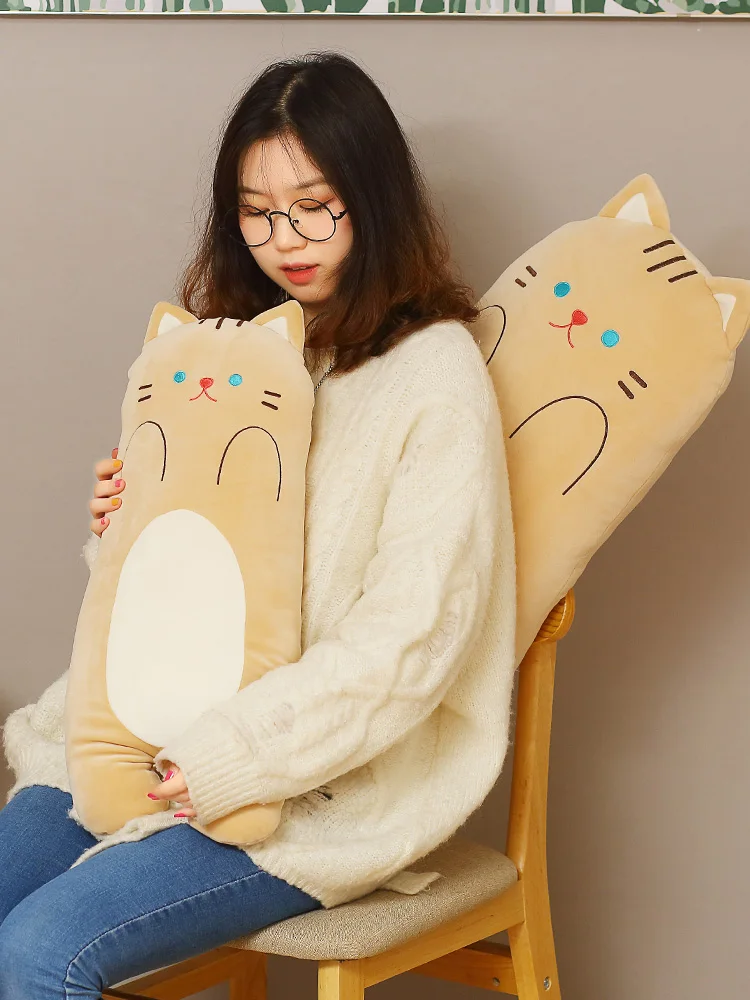 

1pc 45/65cm Cute Shiba Inu Husky Cat Plush Pillow Soft Fur Stuffed Animal Cushion Gift for Kids