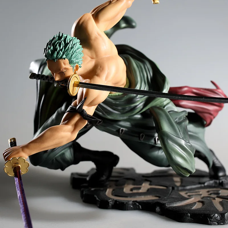 Аниме One Piece 18 см Roronoa Zoro SA-MAXIMUM Ver. ПВХ Фигурки Коллекционная модель игрушки |