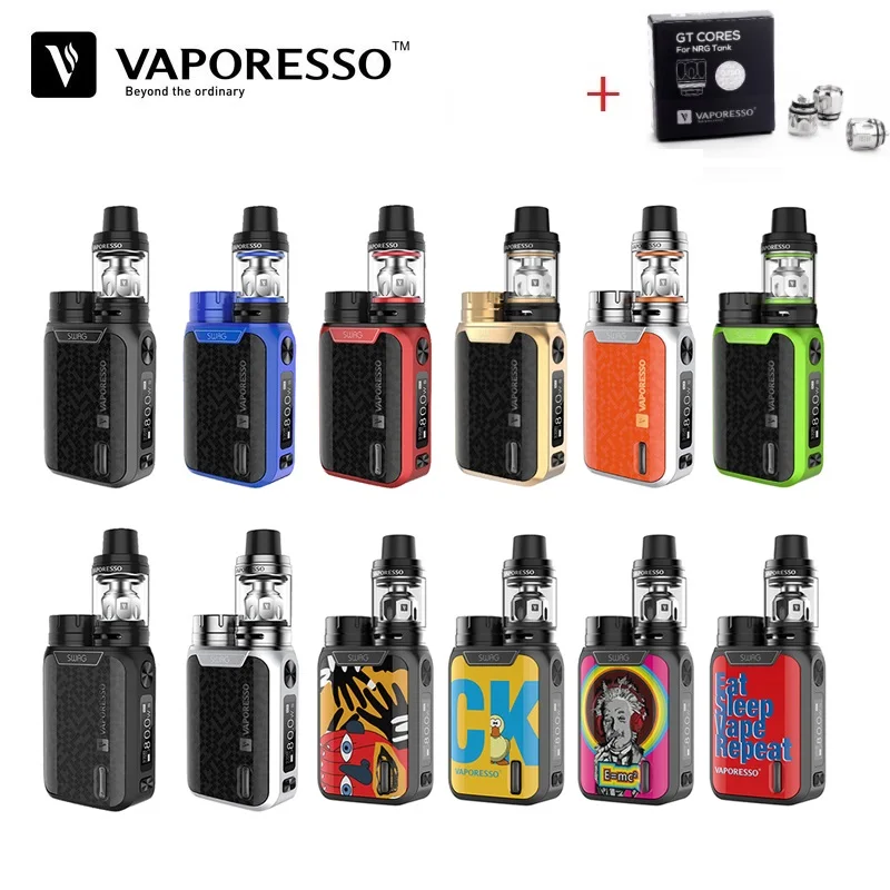 Оригинальная электронная сигарета Vaporesso Swag Kit 80 Вт 18650 TC бокс мод с баком для NRG