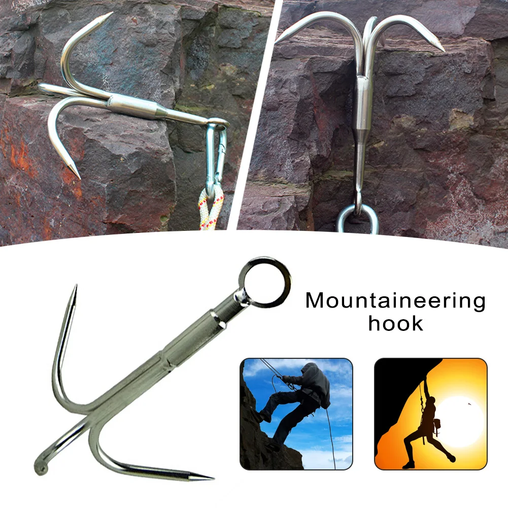 

Outdoor Survival Equipment Climbing Claw Stainless Steel Mountaineering Hook