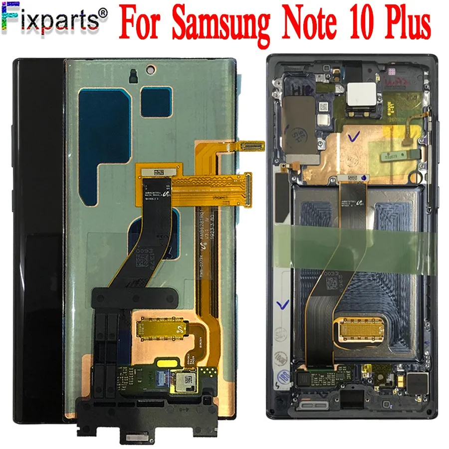 ЖК дисплей 6 8 дюйма для Samsung Galaxy NOTE 10 Plus N975 N975F сенсорный экран с дигитайзером в