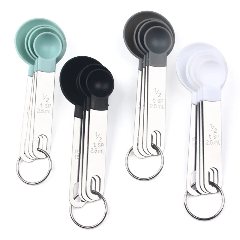 1 Набор многофункциональная мерная ложка из нержавеющей стали и пластика со