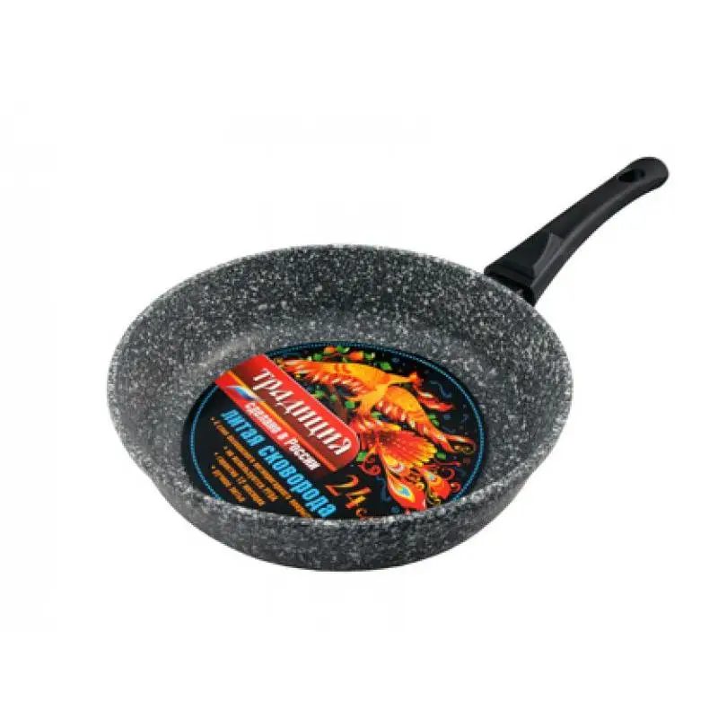 Сковорода Традиция Мрамор 26 см съемная ручка | Дом и сад