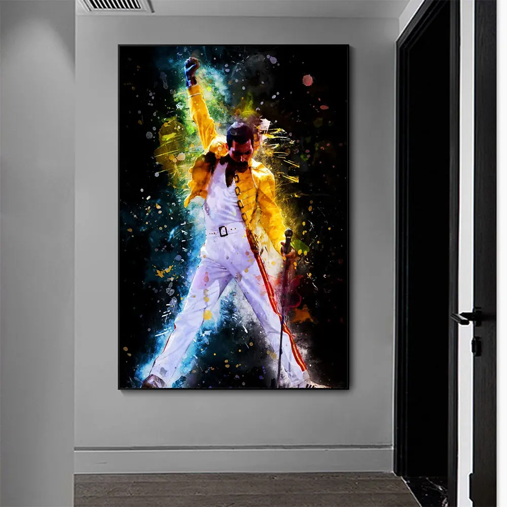 

Queen Freddie Mercury Bohemian Rhapsody Canvas Painting Posters And Prints Pictures On The Wall Abstract Decorative Home Decor