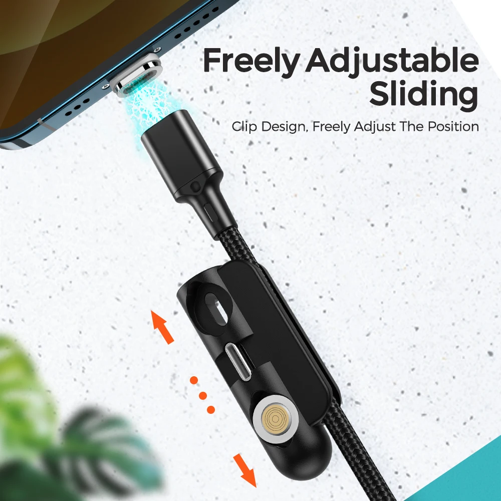 

YKZ 5PCS Magnetic Cable Plug Case Portable Storage Box Magnet Charger Plugs Micro USB Type C Connector Storage Box Case