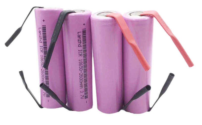 8PCS DIY 18650 Battery INR18650 Nickel sheets Rechargeable Batteries Li ion Discharge 2600mAh 3.7V for Remote control | Электроника