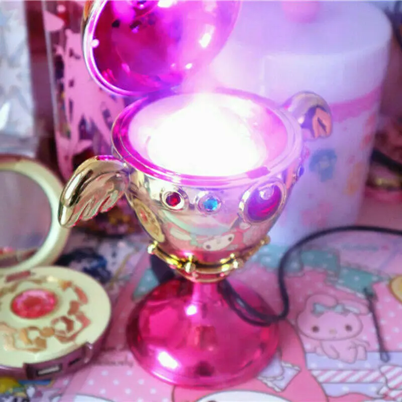 Figura de humidificador de Anime japon&eacute;s USB, arco&iacute;ris, Luna, c&aacute;liz, multiplicador, modelo coleccionable, juguete, accesorios de Cosplay, regalos de cumplea&ntilde;os para mujeres-2