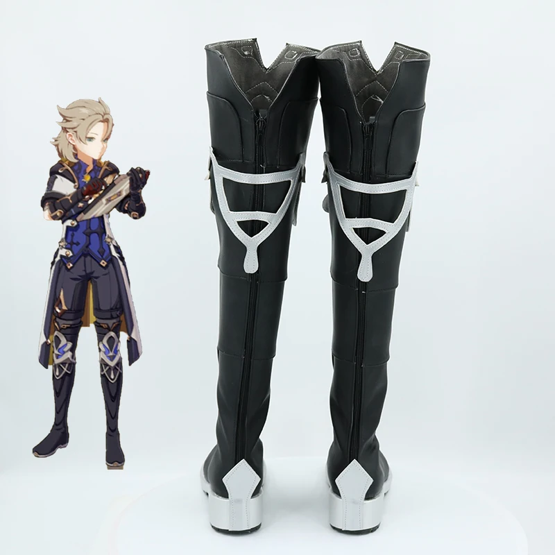 

Hot Game Genshin Impact Albedo Cosplay Shoes Male Christmas Boots