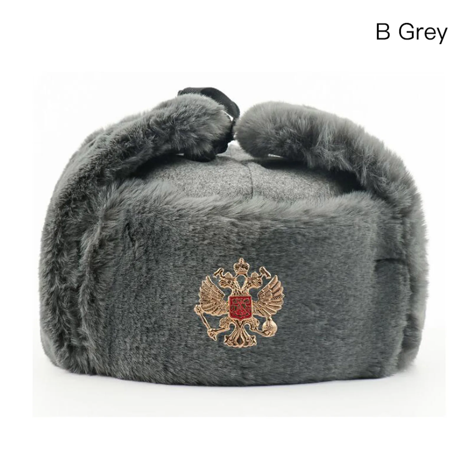 Шапка русской армии военная шапка пилота полиции полиэстер 2019 Зимняя мужская кепка для снежных горных лыж с ушками 55-60 см.