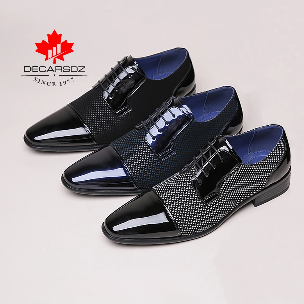 Мужские классические туфли DECARSDZ весна-осень 2023 модные деловые Костюмные Мужская