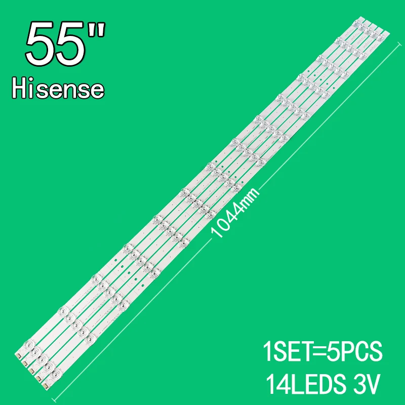 

3v 1044mm for Hisense 55-inch LCD TV Hisense_55_HD550S3U51_TA-5x14_3030C-d6t-2d1_7s2p HE55GMMR96U01750003E H55A6500UK H55AE6400