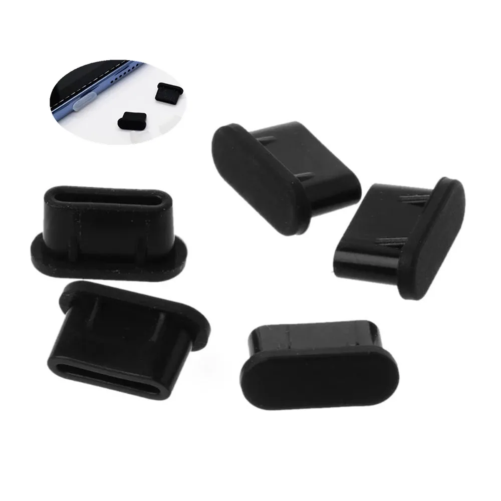 Пылезащитная заглушка типа C для USB порта зарядки 10 шт. силиконовая док станции
