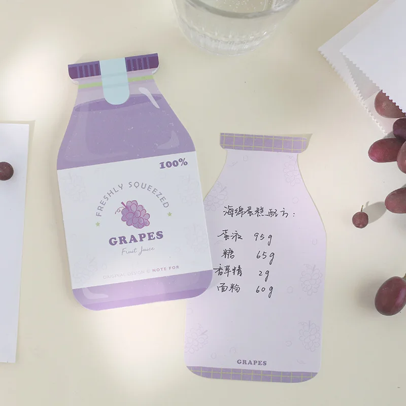 1 шт. блокнот для заметок с молочной бутылкой 30 листов |