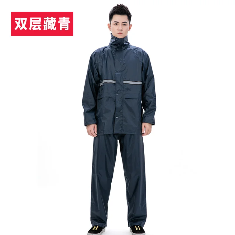 Дождевик и брюки для езды на велосипеде тонкий непромокаемый плащ длинный с