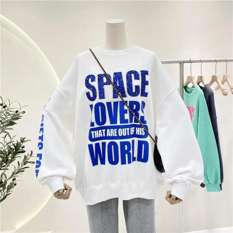 Sweatshirt Autumn Kawaii Women Sweetshirts Hoodie Vintage Clothes Women Pullovers Korean Fashion Oversized Sweatshirt Harajuku