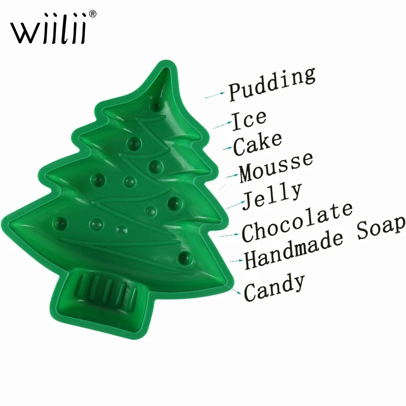 Силиконовая форма для выпечки рождественской елки губка желе пудинга сделай сам