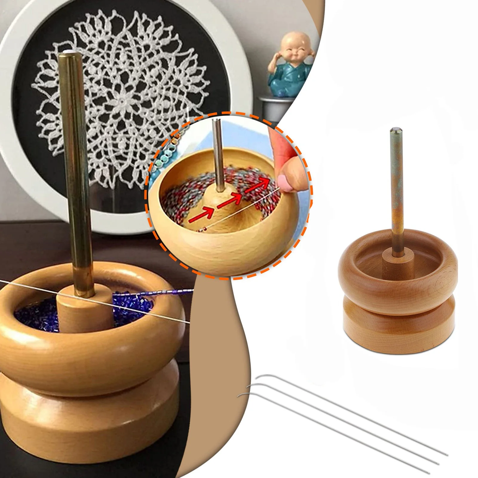 Ручные деревянные бусины-Спиннеры бусины Быстрое приспособление деревянный