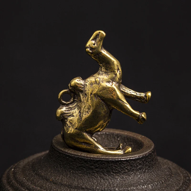 Чистая медь Сплошной Серебряный Кулон старинный латунный пустыни верблюда