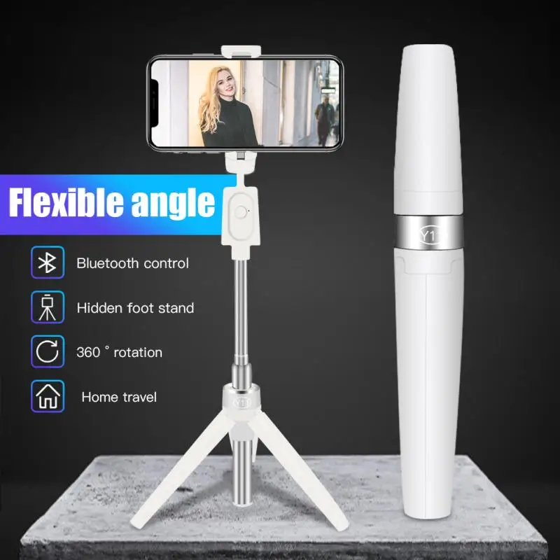 New Bluetooth Selfie Stick Phone Stand Tripod 360° Rotation With Wireless Remote For IPhone 11 Samsung Huawei Xiaomi | Электроника