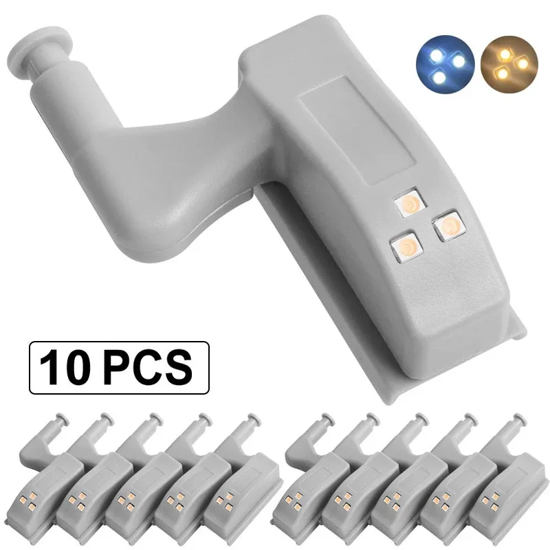 

LED Hinge Light Touch Sensor Light LED Night Light Smart Sensor Cabinet Light White Warm Wardrobe Lighting Hinge Light 2022