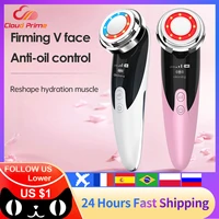 face massager skin rejuvenation radio mesotherapy led facial lifting beauty vibration wrinkle removal anti aging radio frequency