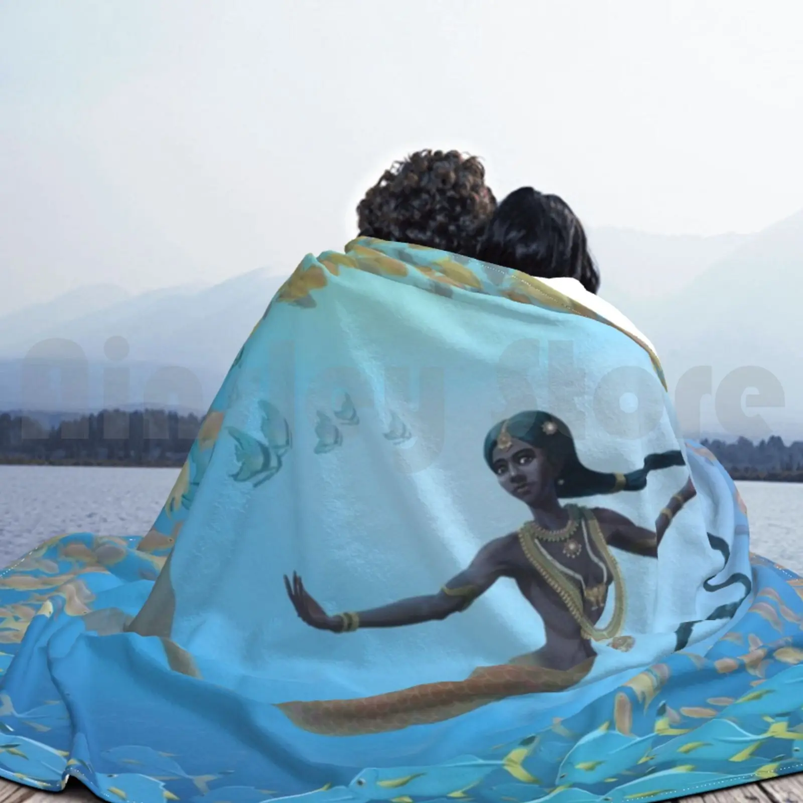Одеяло Kadal Kanni модное одеяло на заказ Русалка Kani подводное океанское блюдо Нуду