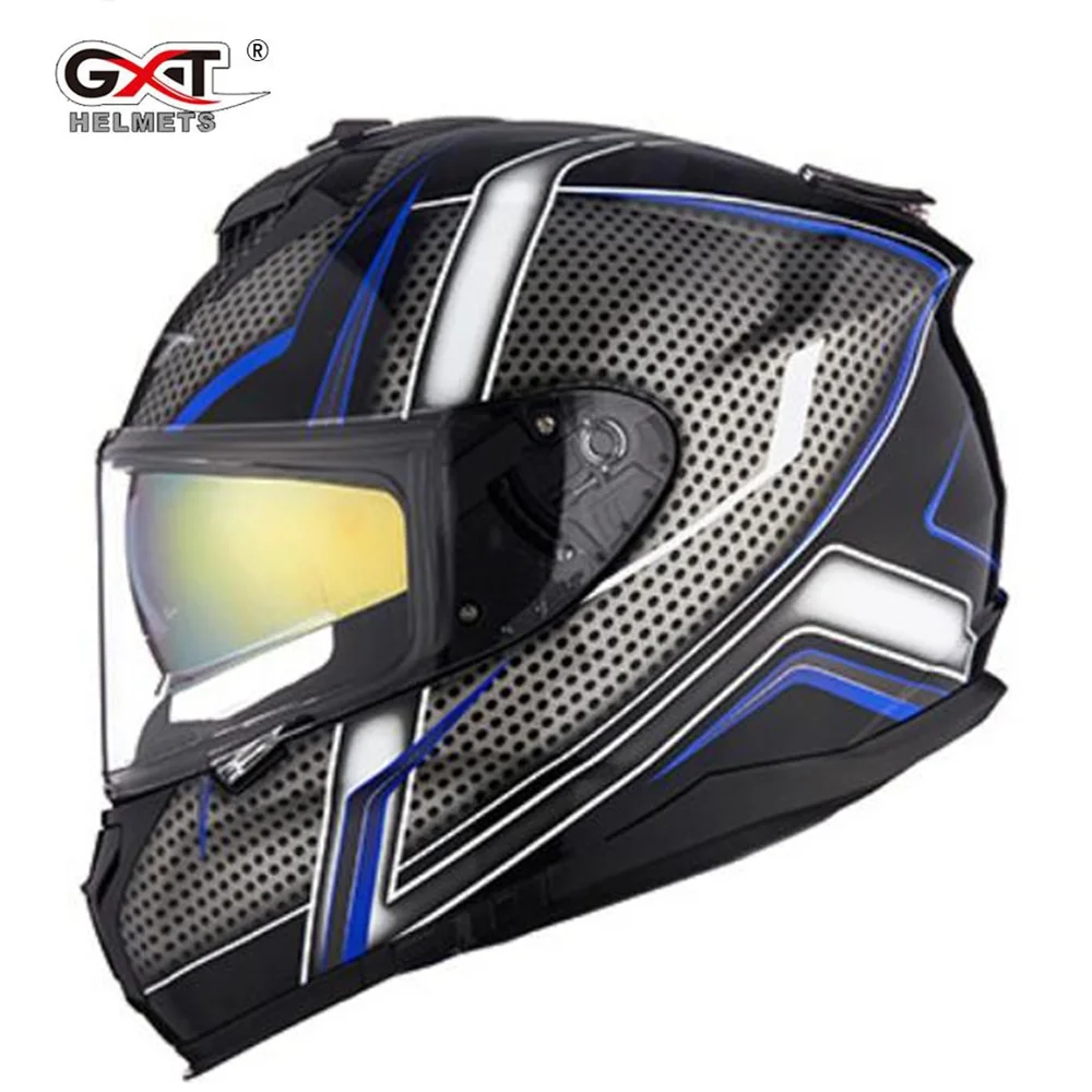 

Мотоциклетный шлем GXT, модульный, на все лицо, с двойным козырьком