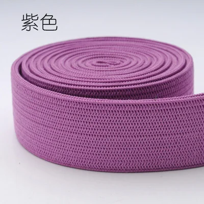 purple red 2 см красочные нейлоновые эластичные банданы 20 мм Резиновая лента для одежды брюки сумки домашний текстиль Швейные принадлежности cделай сам 40 м 1 рулон - Цвет: purple red